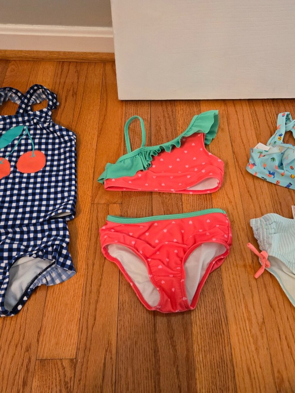 Girls size 3T Cat & Jack bundle of three bathing suits